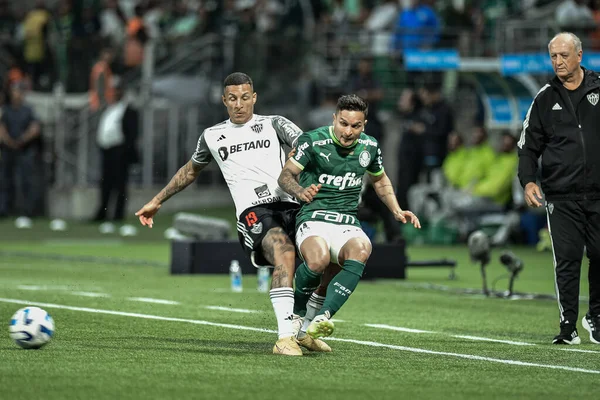 Sao Paulo (SP), Brezilya 08 / 09 / 2023 - Allianz Parque 'da düzenlenen Copa Conmebol Libertadores 2023 turunun ikinci ayağı için geçerli olan Palmeiras ve Atletico-MG arasında bir maç düzenleyin