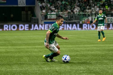 Sao Paulo (SP), Brezilya 08 / 09 / 2023 - Palmeiras ile Atletico Mineiro arasında oynanan maçta Artur, Copa Libertadores da America için bu Çarşamba gecesi Sao Paulo 'daki Allianz Parque' da geçerli oldu (09)