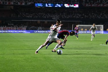 Sao Paulo (SP), Brezilya 08 / 10 / 2023 - Luciano 'nun Sao Paulo ve Arjantinli San Lourenzo arasındaki maçta attığı gol golü bu Perşembe gecesi Copa Sul Americana için geçerli oldu.