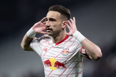 Sao Paulo (SP), Brezilya 08 / 10 / 2023 RB Bragantino takımından Leo Ortiz, Conmebol Sudamericana 'da oynanan maçta Amerika-MG maçında golünü kutluyor.