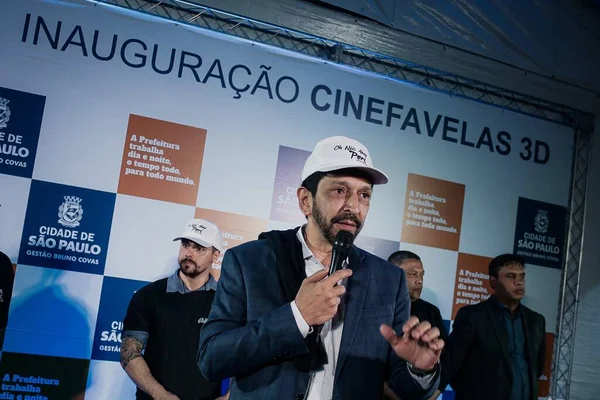 Рикардо Нунес Участвовал Cine Favela Сан Паулу Августа 2023 Года — стоковое фото