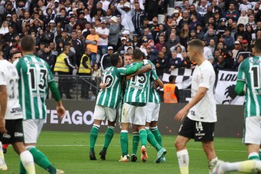 Sao Paulo (SP), 08 / 13 / 2023 - Corinthians x Coritiba - Corinthians ve Coritiba arasında oynanan maçta atılan gol atışı bu Pazar öğleden sonra Brezilya Şampiyonası için geçerli (13) Sao Paulo 'nun doğu bölgesindeki Arena Corinthians' da. 
