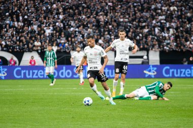 Sao Paulo (SP), 08 / 13 / 2023 - Corinthians ve Coritiba arasındaki maç bu Pazar öğleden sonra Brezilya Şampiyonası için geçerli (13), Sao Paulo 'nun doğu bölgesindeki Arena Corinthians' da. 