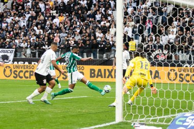 Sao Paulo (SP), 08 / 13 / 2023 - Corinthians ve Coritiba arasındaki maç bu Pazar öğleden sonra Brezilya Şampiyonası için geçerli (13), Sao Paulo 'nun doğu bölgesindeki Arena Corinthians' da. 