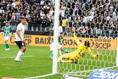Sao Paulo (SP), 08 / 13 / 2023 - Corinthians ve Coritiba arasındaki maç bu Pazar öğleden sonra Brezilya Şampiyonası için geçerli (13), Sao Paulo 'nun doğu bölgesindeki Arena Corinthians' da. 