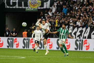 Sao Paulo (SP), 08 / 13 / 2023 - Corinthians ve Coritiba arasındaki maç bu Pazar öğleden sonra Brezilya Şampiyonası için geçerli (13), Sao Paulo 'nun doğu bölgesindeki Arena Corinthians' da. 