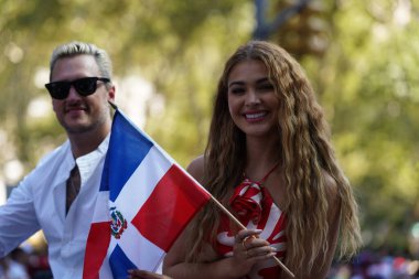 41. Ulusal Dominik Günü Geçidi 2023. 13 Ağustos 2023, New York, ABD: Bugün 41. Ulusal Dominik Günü Geçidi 'nin gerçekleşmesiyle New York sokakları canlandı.