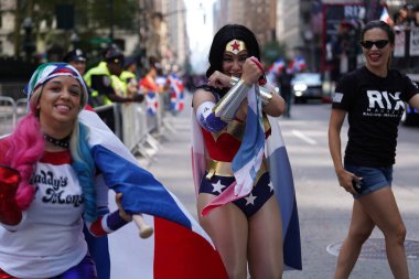 41. Ulusal Dominik Günü Geçidi 2023. 13 Ağustos 2023, New York, ABD: Bugün 41. Ulusal Dominik Günü Geçidi 'nin gerçekleşmesiyle New York sokakları canlandı.