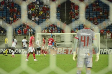 NATAL (RN), Brazil 08 / 13 / 2023 - Brasileirao / Serie C 2023 / America-RN / Pouso Alegre - Amerika-RN ve Pouso Alegre arasında, Natal / RN 'deki Arena das Dunas, Brasileirao / Serie C 2023 için geçerli . 