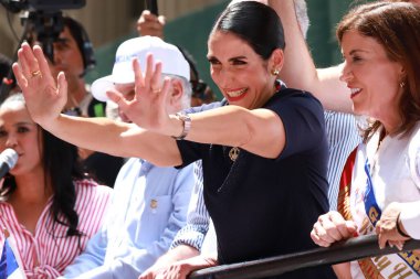 New York 'taki 41. Dominik Günü Geçidi 2023. 13 Ağustos 2023, New York, ABD: Dominik Günü 2023 geçidi, New York Belediye Başkanı Eric Adams 'ın katıldığı 37.