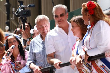 New York 'taki 41. Dominik Günü Geçidi 2023. 13 Ağustos 2023, New York, ABD: Dominik Günü 2023 geçidi, New York Belediye Başkanı Eric Adams 'ın katıldığı 37.