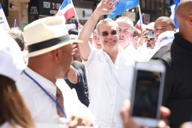 New York 'taki 41. Dominik Günü Geçidi 2023. 13 Ağustos 2023, New York, ABD: Dominik Günü 2023 geçidi, New York Belediye Başkanı Eric Adams 'ın katıldığı 37.