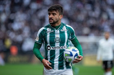 Sao Paulo (SP), Brezilya 08 / 13 / 2023 - Corinthians ile Coritiba arasında oynanan ve Neo Quimica Arena 'da düzenlenen 2023 Brezilya Futbol Şampiyonası' nın 19.