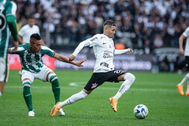 Sao Paulo (SP), Brezilya 08 / 13 / 2023 - Sao Paulo 'nun doğu bölgesindeki Neo Quimica Arena' da düzenlenen 2023 Brezilya Futbol Şampiyonası 'nın 19.