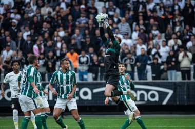 Sao Paulo (SP), Brezilya 08 / 13 / 2023 - Sao Paulo 'nun doğu bölgesindeki Neo Quimica Arena' da düzenlenen 2023 Brezilya Futbol Şampiyonası 'nın 19.