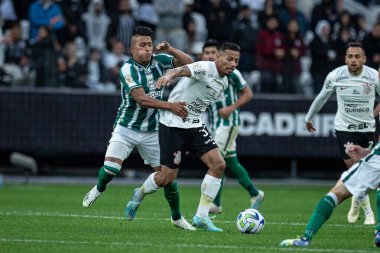 Sao Paulo (SP), Brezilya 08 / 13 / 2023 - Sao Paulo 'nun doğu bölgesindeki Neo Quimica Arena' da düzenlenen 2023 Brezilya Futbol Şampiyonası 'nın 19.