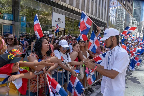 41º Desfile Nacional Dominicano 2023 Agosto 2023 Nueva York Nueva — Foto de Stock