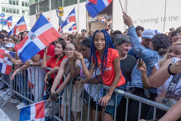 41E Nationale Dominicaanse Dag Parade 2023 Augustus 2023 New York — Stockfoto