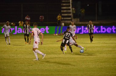 Brezilya Futbol Şampiyonası Serisi B: ABC Ituano 'ya karşı. 14 Ağustos 2023, Natal, Rio Grande de Norte, Brezilya: Brasileirao serisi B 'den ABC ile Rio Grande do Norte' deki Maria Lamas Farache stadyumunda oynanan futbol maçı.