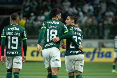 Sao Paulo (SP), Brezilya 08 / 14 / 2023 - Palmeiras ve Cruzeiro arasındaki maç, Sao Paulo 'nun batı bölgesindeki Allianz Parque' da düzenlenen 2023 Brezilya Futbol Şampiyonası 'nın 19. 