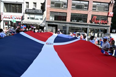 41. Geleneksel Dominik Günü Geçidi, 13 Ağustos 2023, New York, ABD: New York 'taki Ulusal Dominik Günü Geçidi, Dominik kökenli insanlar tarafından düzenlenen bir geçit törenidir.. 
