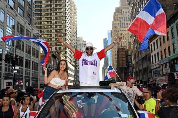 Die Jährliche Parade Zum Dominikanischen Tag August 2023 New York — Stockfoto