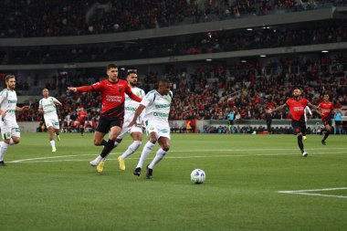 CURITIBA (PR), Brazil 08 / 15 / 2023 - Athletico Pr ve Cuiaba arasındaki maçın başlatılması 2023 Brezilya Şampiyonası 'nın 19' uncu turu için geçerli, Salı gecesi Ligga Arena 'da (15)) 