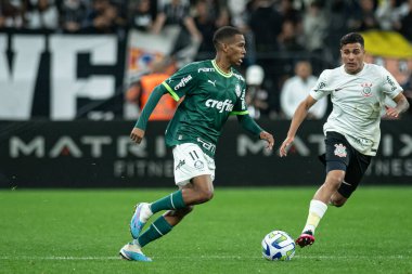 Brezilya U20 Futbol Şampiyonası: Korintliler Palmeiras 'a karşı. 15 Ağustos 2023, Sao Paulo, Brezilya: 2023 Brezilya 20 Yaş Altı Futbol Şampiyonası 'nın ikinci ayağı için geçerli olan Corinthians ve Palmeiras arasındaki futbol maçı