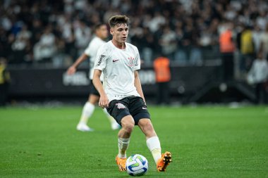 Brezilya U20 Futbol Şampiyonası: Korintliler Palmeiras 'a karşı. 15 Ağustos 2023, Sao Paulo, Brezilya: 2023 Brezilya 20 Yaş Altı Futbol Şampiyonası 'nın ikinci ayağı için geçerli olan Corinthians ve Palmeiras arasındaki futbol maçı