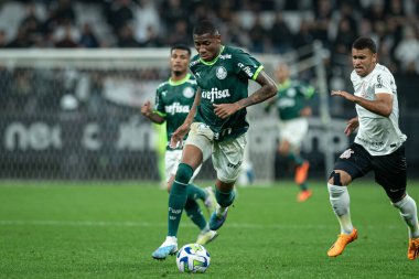 Brezilya U20 Futbol Şampiyonası: Korintliler Palmeiras 'a karşı. 15 Ağustos 2023, Sao Paulo, Brezilya: 2023 Brezilya 20 Yaş Altı Futbol Şampiyonası 'nın ikinci ayağı için geçerli olan Corinthians ve Palmeiras arasındaki futbol maçı