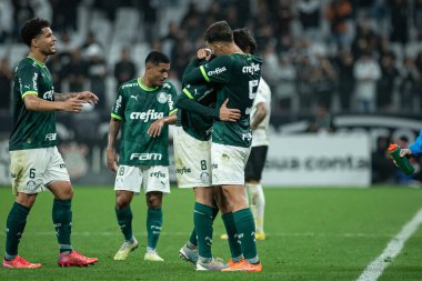 Brezilya U20 Futbol Şampiyonası: Korintliler Palmeiras 'a karşı. 15 Ağustos 2023, Sao Paulo, Brezilya: 2023 Brezilya 20 Yaş Altı Futbol Şampiyonası 'nın ikinci ayağı için geçerli olan Corinthians ve Palmeiras arasındaki futbol maçı