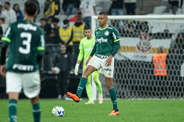 Brezilya U20 Futbol Şampiyonası: Korintliler Palmeiras 'a karşı. 15 Ağustos 2023, Sao Paulo, Brezilya: 2023 Brezilya 20 Yaş Altı Futbol Şampiyonası 'nın ikinci ayağı için geçerli olan Corinthians ve Palmeiras arasındaki futbol maçı