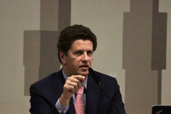 Brasília 2023 Deputado Federal Ricardo Salles Depõe Como Convidado Cpi — Fotografia de Stock
