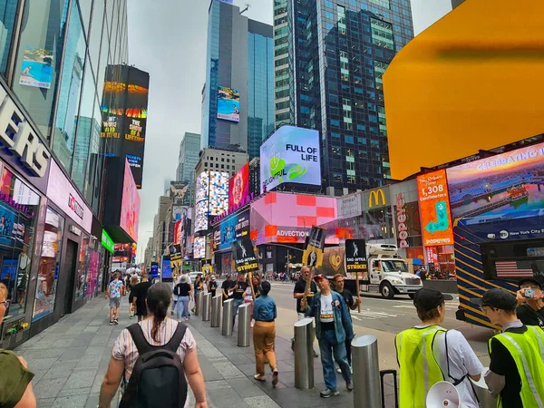 Sag Aftra Greve Times Square Agosto 2023 Nova York Eua — Fotografia de Stock