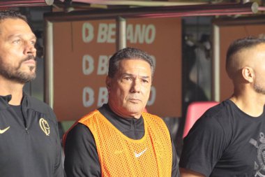 Sao Paulo (SP), Brezilya 08 / 16 / 2023 - Sao Paulo ve Corinthians arasındaki maç bu Çarşamba gecesi Sao Paulo 'nun güney bölgesinde Estadio do Morumbi' de düzenlenen 2023 Copa do Brasil maçında geçerli oldu.