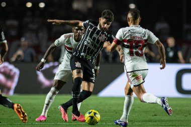 Sao Paulo (SP), Brezilya 08 / 16 / 2023 - 2023 Copa do Brasil yarı finalinin ikinci ayağı için geçerli olan Sao Paulo ve Corinthians arasındaki maç, Estadio Cicero Pompeu de Toledo, the Morumbi