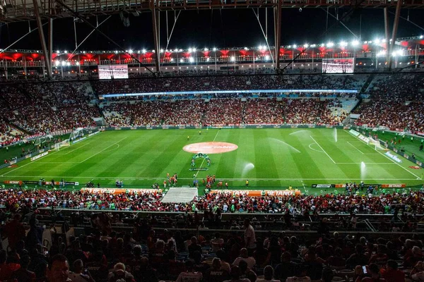 Rio Janeiro Brasil 2023 Partida Entre Flamengo Genio Válida Para — Fotografia de Stock