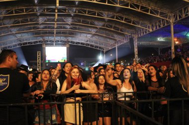 Bruno & Marrone, EFAPI Fuarı 2023 'te sahne almaktadır. 17 Ağustos 2023, Santo Antonio da Platina, Parana, Brezilya: Bruno ve Marrone, EFAPI EXPO2023 