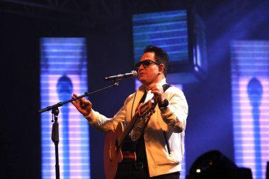 Bruno & Marrone, EFAPI Fuarı 2023 'te sahne almaktadır. 17 Ağustos 2023, Santo Antonio da Platina, Parana, Brezilya: Bruno ve Marrone, EFAPI EXPO2023 