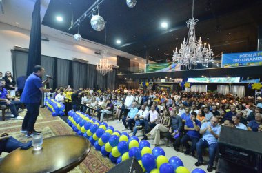 PSDB Partisi 'nin Natal Belediye Başkanlığı Adaylığı için teklifi. 19 Ağustos 2023, Natal, Rio Grande do Norte, Brezilya