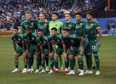 2023 MLS Normal Sezon: New York City FC, Minnesota United FC 'ye karşı. 20 Ağustos 2023. Queens, Nova York, ABD: New York City FC ile Minnesota United FC arasındaki futbol maçı, 2023 MLS normal sezonunun 27.