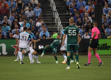 2023 MLS Normal Sezon: New York City FC, Minnesota United FC 'ye karşı. 20 Ağustos 2023. Queens, Nova York, ABD: New York City FC ile Minnesota United FC arasındaki futbol maçı, 2023 MLS normal sezonunun 27.