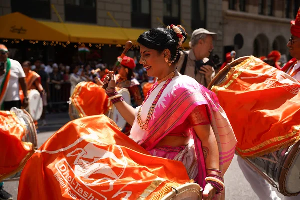 Парад Честь Дня Индии 2023 Августа 2023 Года Нью Йорк — стоковое фото