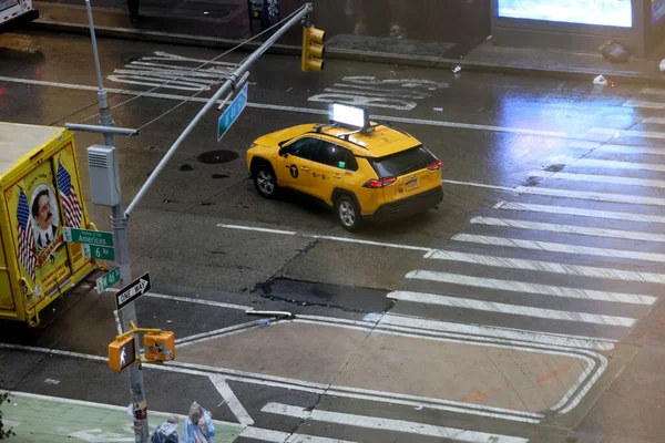 New York Usa Augustus 2023 Regen New York City Plotselinge — Stockfoto