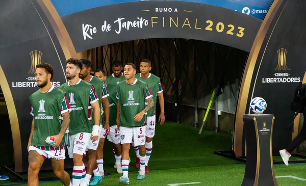 Rio Janeiro Brasil Agosto 2023 Jogo Entre Fluminense Olimpia Válido — Fotografia de Stock