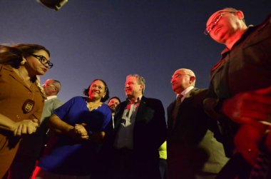 Alencar ve Bezzerra, Askeri İnzibata 150 araç ve helikopter getirdi. 25 Ağustos 2023, Natal, Rio Grande do Norte, Brezilya: Ulusal Kamu Güvenliği Bakanı, Tadeu Alencar ve Vali Fatima Bezerra (PT) 