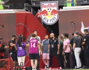 2023 MLS Normal Sezon: New York Red Bulls, Miami 'ye Karşı. 26 Ağustos 2023. Harrison, New Jersey, ABD: Lionel Messi (Miami), National League Soccer (MLS) için geçerli olan New York Red Bulls ve Inter Miami arasındaki futbol maçında golünü kutladı.) 