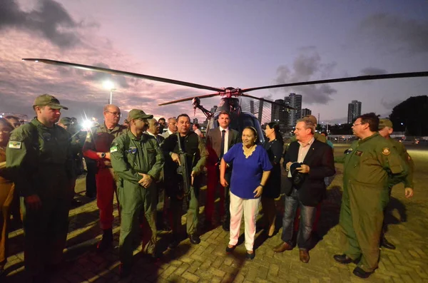 Alencar Bezzerra Consegnarono 150 Veicoli Elicotteri Alla Polizia Militare Agosto — Foto Stock