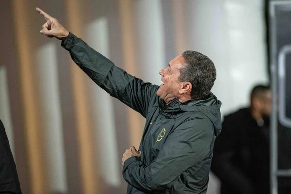 Sao Paulo Brasile 2023 Coach Vanderlei Luxemburgo Una Partita Tra — Foto Stock