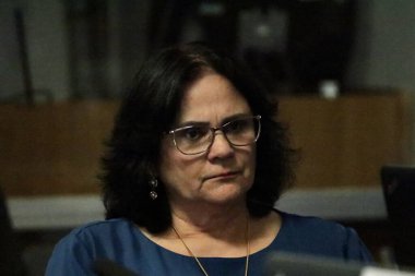 Brasilia (DF), Brezilya 08 / 29 / 2023 - DF PM / DF Askeri Polisi eski komutanı ve Albay Fabio Augusto Vieira tarafından duyulan, 8 Ocak 2023 tarihli Yasalar Hakkında Karışık Soruşturma Komisyonu, 15.